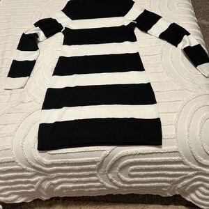 Striped Black and White Women's Sweater
